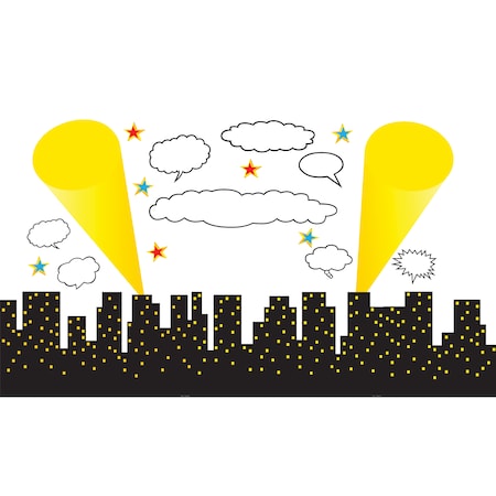 Teacher Created Resources Superhero Cityscape Bulletin Board Display TCR5693